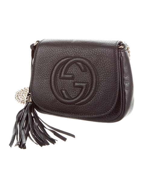 gucci bag black chain crossbody|Gucci small black crossbody bag.